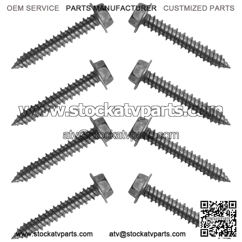 Polaris Clutch Cover Mounting Screw M6x35 Qty 8 7519330 Screw Bolts - Image 4