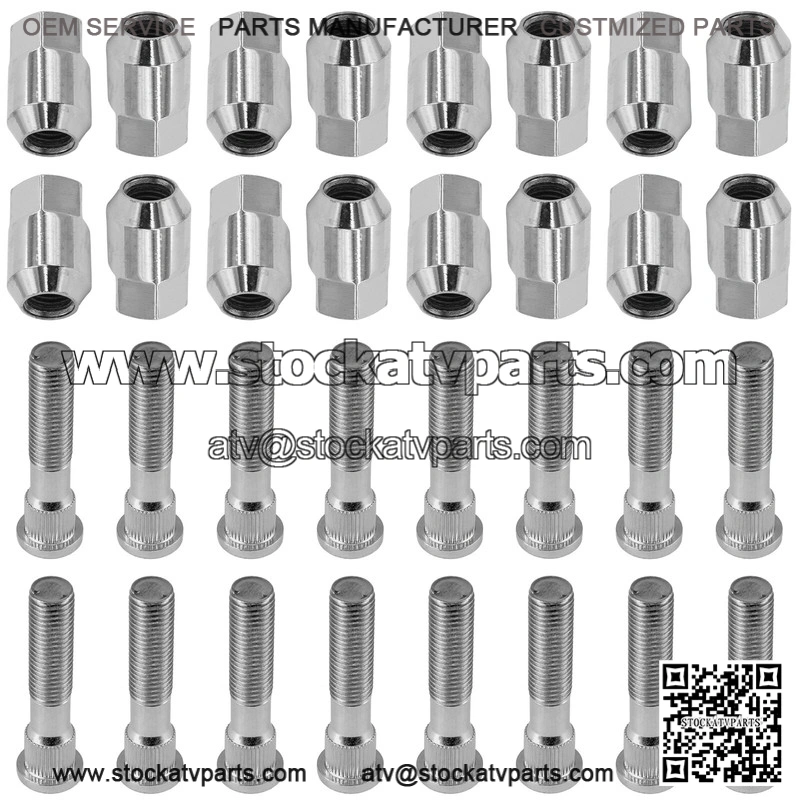 Polaris RZR XP 1000 / RZR XP 4 1000 2014-2021 Front/Rear Wheel Lug Nuts & Bolts