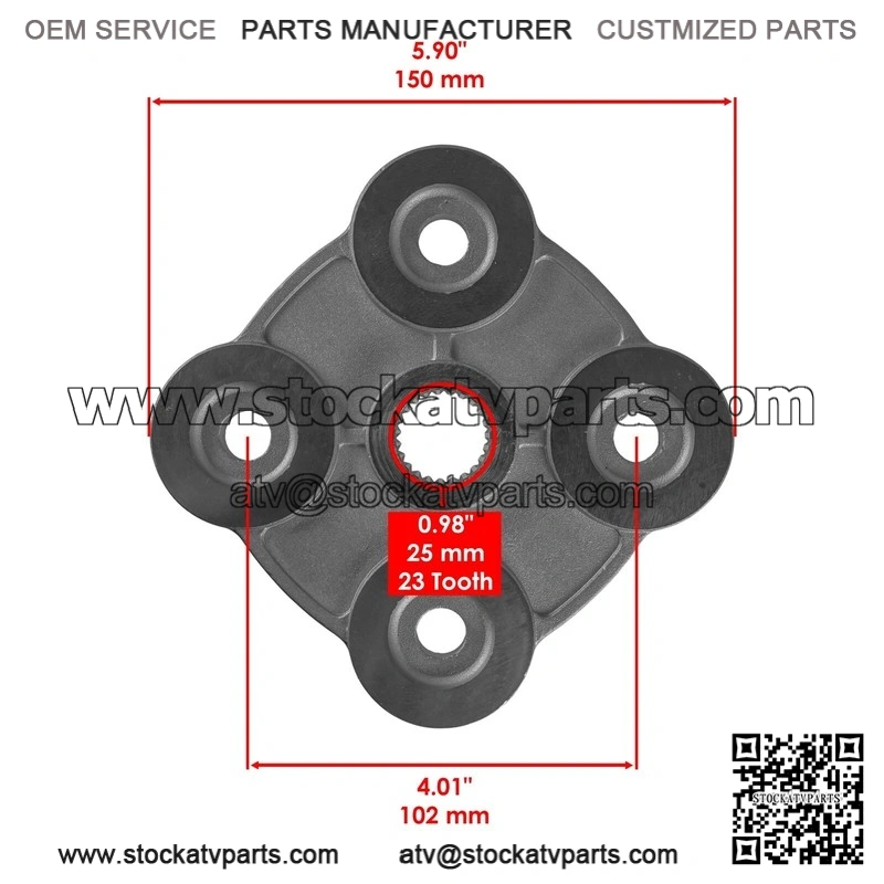 Polaris Scrambler 500 1997-1998 2005-2012 2x Rear L/R Wheel Hub w/ Hardware - Image 2