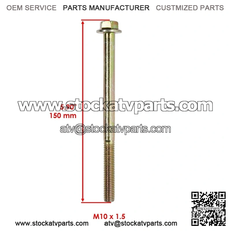 Polaris 7518467 7547313 x2 Rear Bearing Carrier Lower Bolt & Nut - Image 2