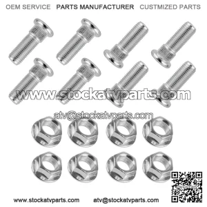 Polaris Magnum 325 2x4 4x4 2000-2001 3/8" 8x Front Rear Studs & Flange Nuts