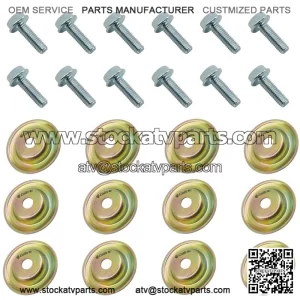 Polaris RZR XP 900 EFI 2011-2012 / M6 X 1.0 Skid Plate Screw Bolt w/ Washer