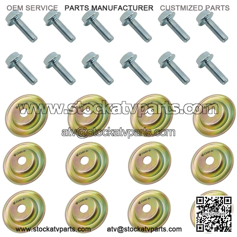 Polaris RZR XP 900 EFI 2011-2012 / M6 X 1.0 Skid Plate Screw Bolt w/ Washer