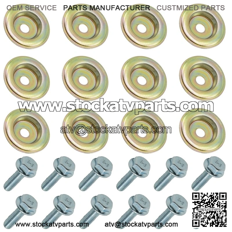 Polaris RZR XP 900 EFI 2011-2012 / M6 X 1.0 Skid Plate Screw Bolt w/ Washer - Image 4