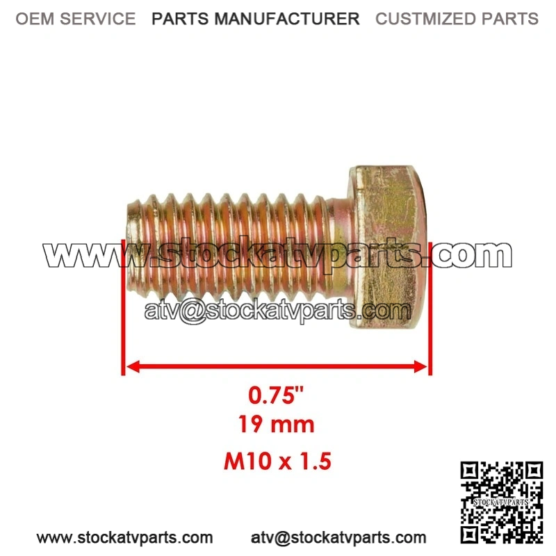 Polaris Sportsman 800 4x4 2007 2008 2009 2010 2011 8 Rear Disc Stud Bolt - Image 2