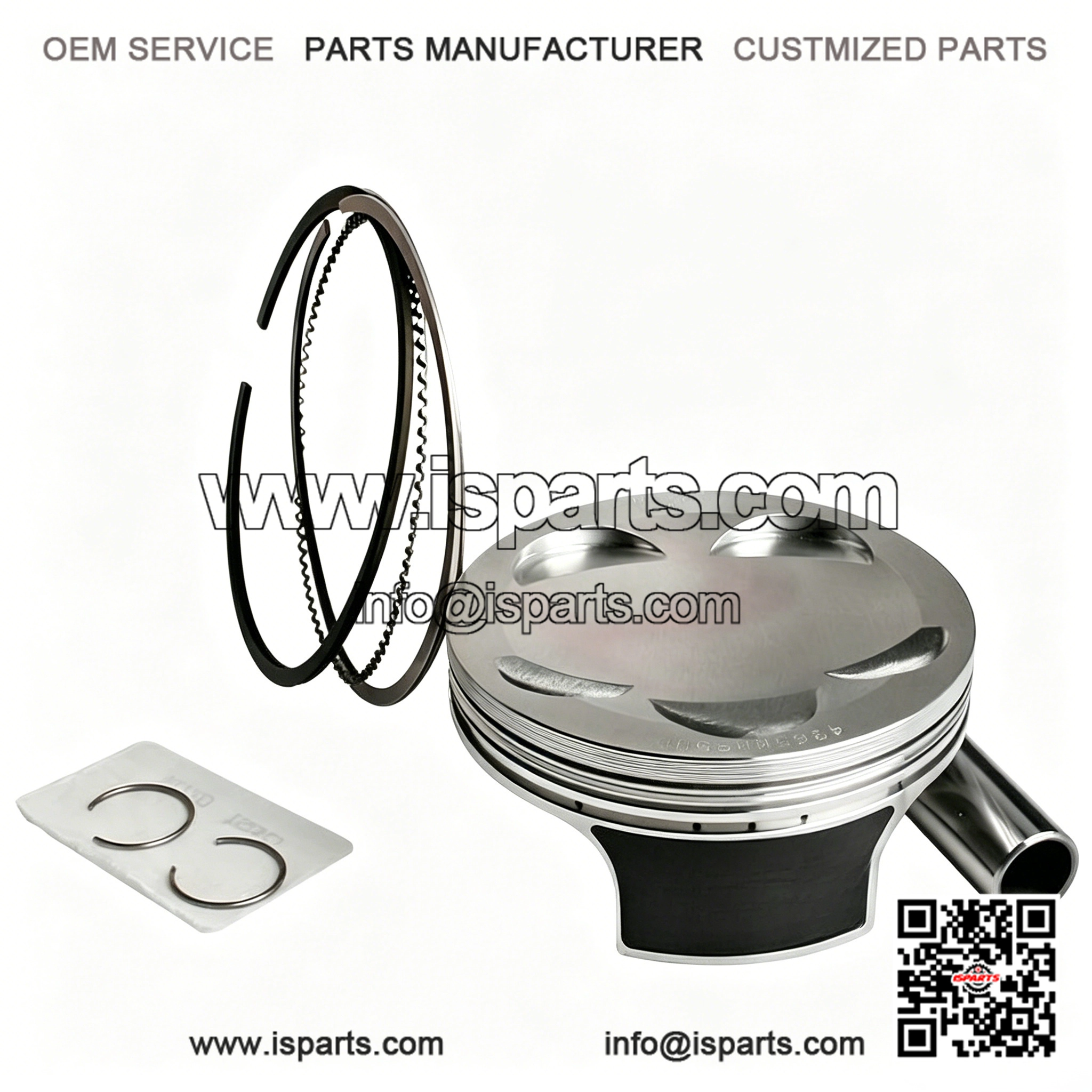 Standard Size Piston Kit for Yamaha YFZ450 (2004-2008) and YFZ450R (2009-2023) (95mm, 12:1)