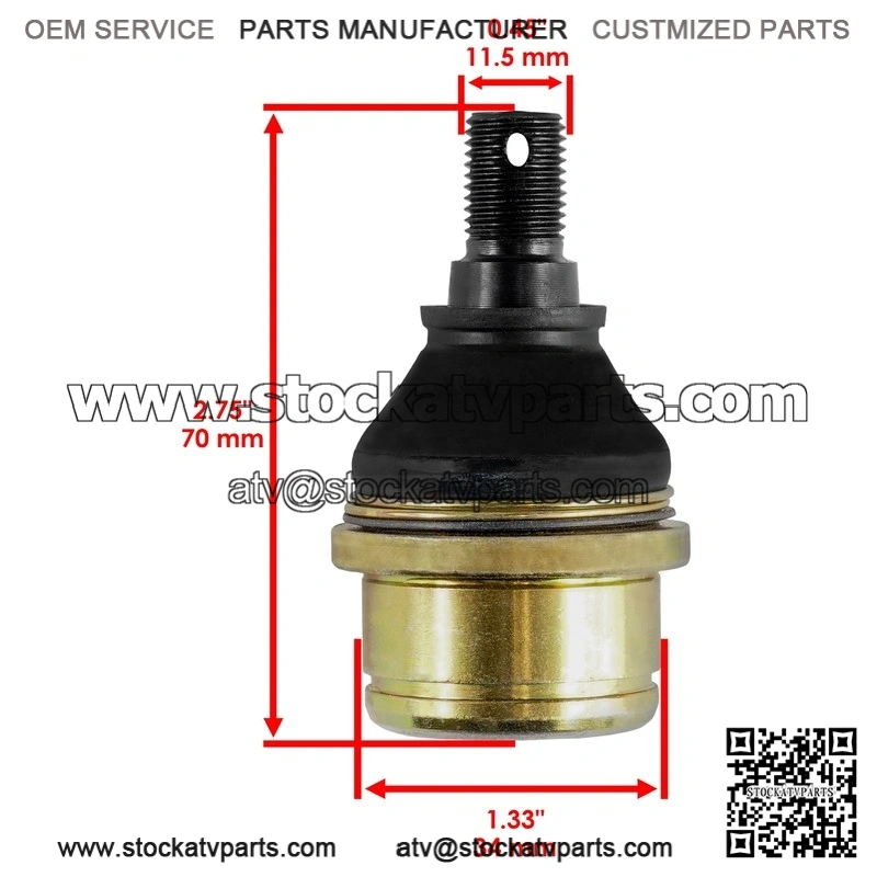 Honda Rancher 420 TRX420FM 2007-2013 Front Upper Lower Lh Rh 4x Ball Joints - Image 3