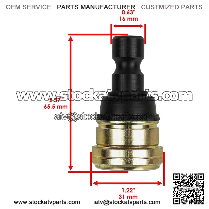 Polaris RZR 800 EFI 2008 2009 2010 2011 2012 2013 2 Upper or Lower Ball Joints - Image 2