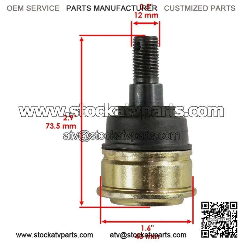 Honda TRX250EX Sportrax 2001 2002 2003-2008 4 Upper & Lower A-Arm Ball Joint - Image 3