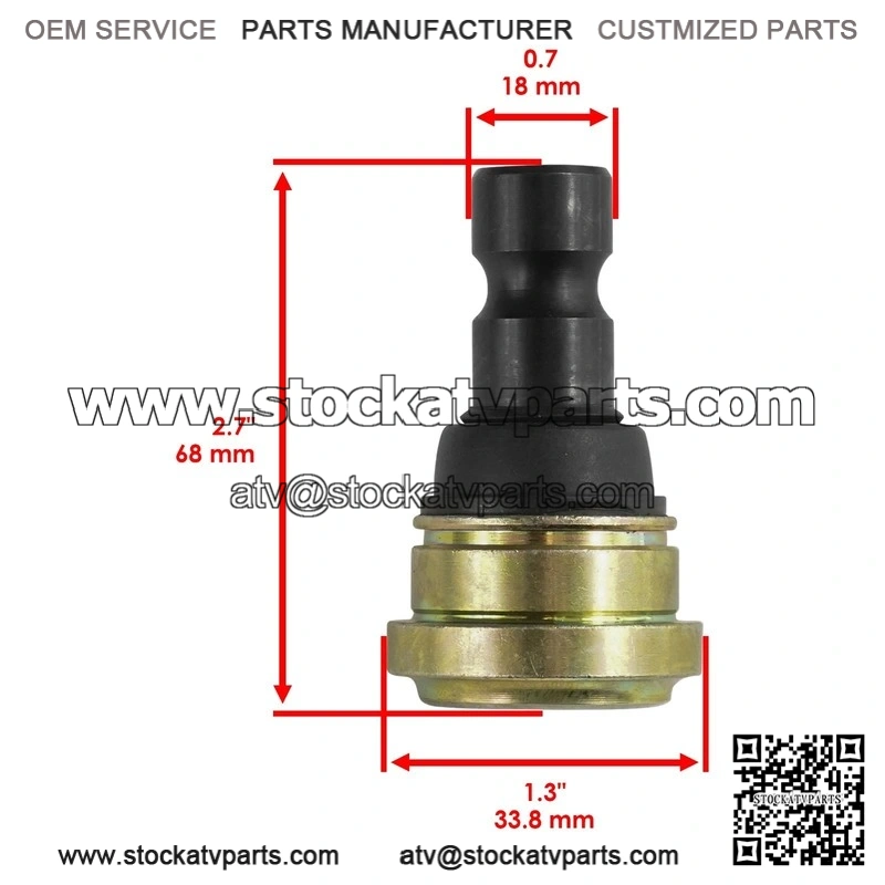 Polaris Ranger XP 1000 / Crew XP 1000 2021-2025 Front Suspension Ball Joint - Image 2