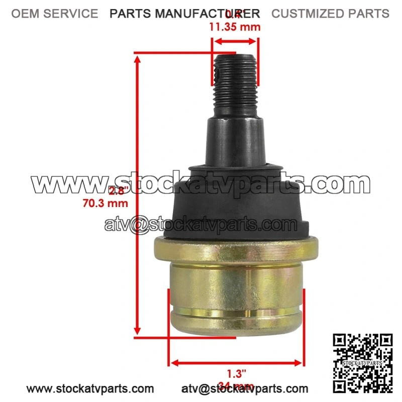 John Deere Xuv Gator 625I 825I Gas 2 Front Knuckle Lower Upper Ball Joint - Image 3