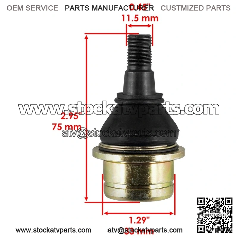 Kawasaki Brute Force 650 KVF650 2005 2006 2007 2008-2012 2 Lower Ball Joint - Image 2