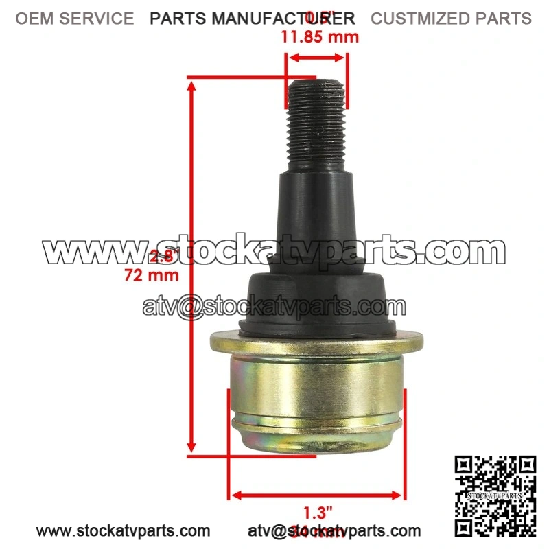 John Deere XUV560E XUV590E XUV590M 4 Front A-Arm Lower Upper Ball Joint - Image 2