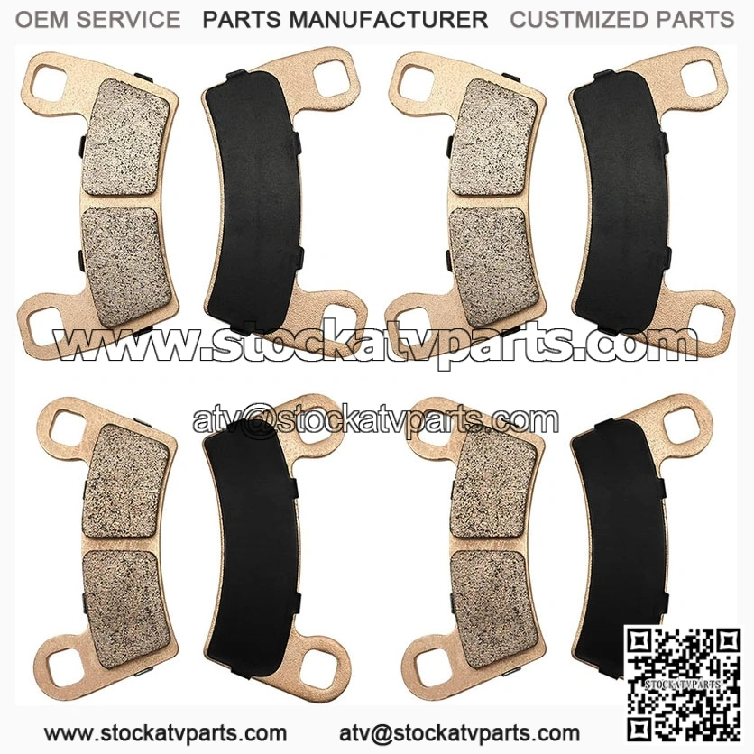 Sintered Front & Rear Brake Pads for Polaris RZR 900 S, 900, S-1000 2-Seater Trail Models