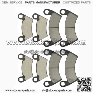 Caltric Front & Rear Brake Pads for Polaris Ranger 800 4x4 EFI (2010-2014) | Complete Brake Set