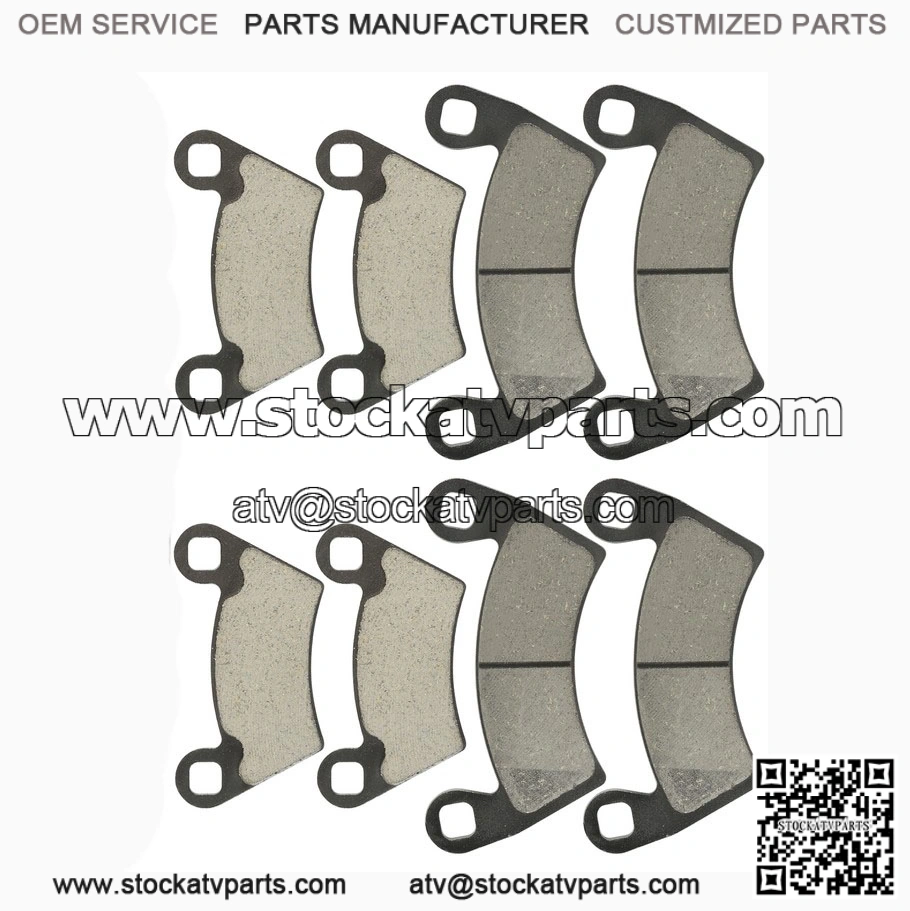 Caltric Front & Rear Brake Pads for Polaris Ranger 800 4x4 EFI (2010-2014) | Complete Brake Set