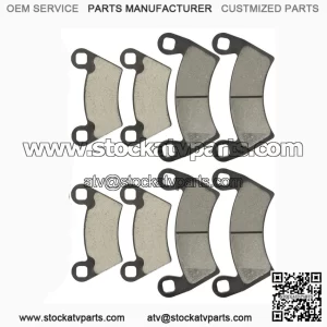 Caltric Front & Rear Brake Pads for Polaris Ranger 700 EFI 4x4 & 6x6 (2008-2009) | Brake Set
