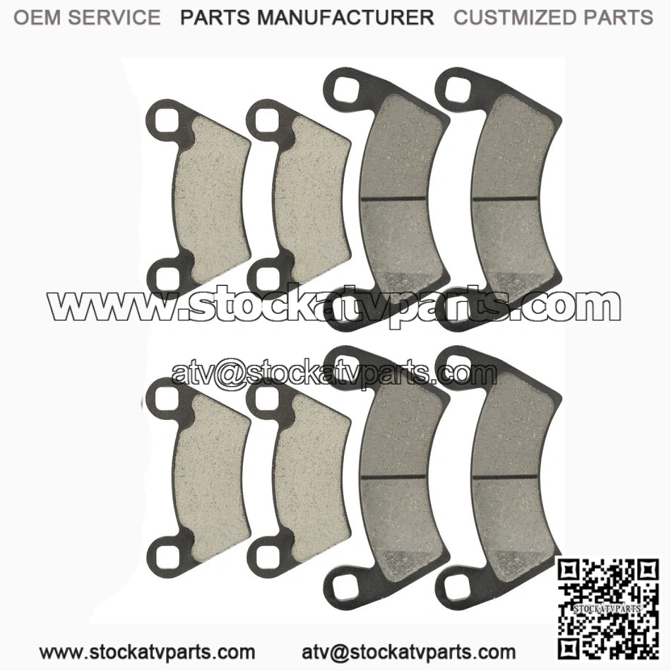 Caltric Front & Rear Brake Pads for Polaris Ranger 700 EFI 4x4 & 6x6 (2008-2009) | Brake Set