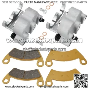 Front Brake Calipers and Pads Assembly for Polaris Ranger 700, XP 700, Crew (2008-2009) | Complete Caliper Kit