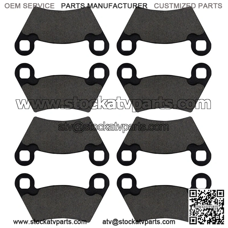 Front & Rear Brake Pads for Polaris Ranger 500, 700 2x4, 4x4, 6x6, XP, EFI, TM (2004-2009) | Universal Fit