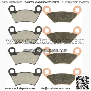 2x Front & Rear Brake Pads for Polaris Sportsman 570 X2 EPS 2015-2016 2018-2021