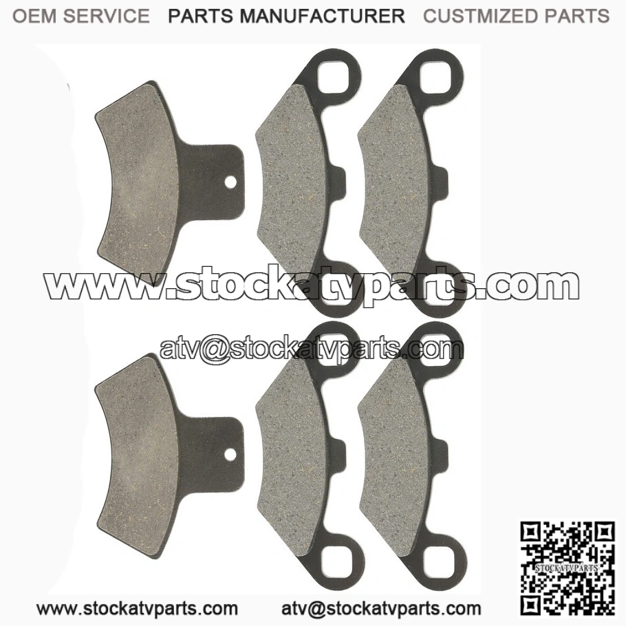 Front Rear Brake Pads for Polaris Scrambler 500 1998-2000 /Sportsman 335 1999-00