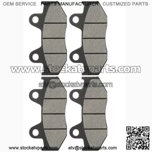 Caltric Front and Rear Brake Pads for for Honda ATC250R 1985 1986