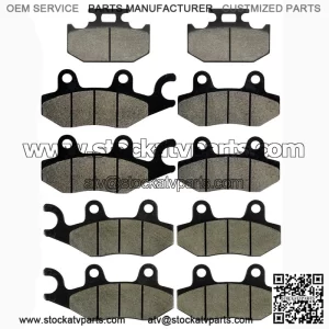 Front Rear And Middle Brake Pads for Rhino 700 YXR700F YXR 700F 2008-2013