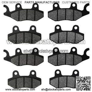 Front&Rear Brake Pads Motorcycle for ATV YXR700F Rhino 700 4x4 Fi 2008-14