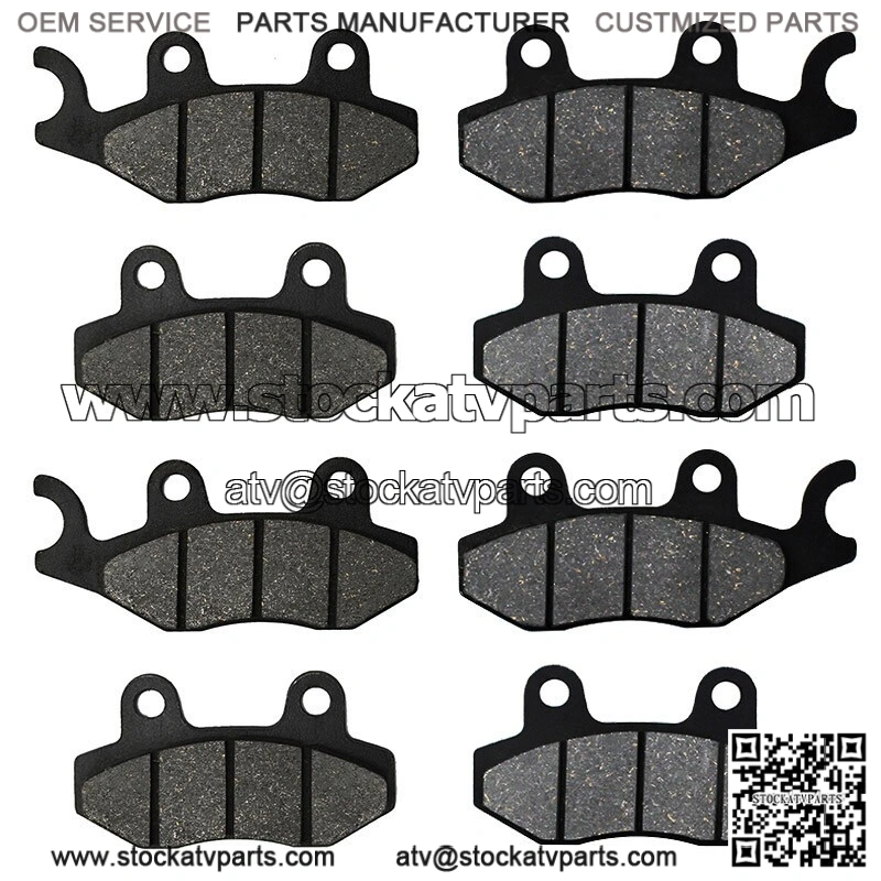 Front&Rear Brake Pads Motorcycle for ATV YXR700F Rhino 700 4x4 Fi 2008-14