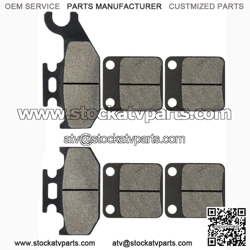 Brake Pads for Grizzly 450 YFM450 4X4 Irs 2007-2008 Front Rear Brakes