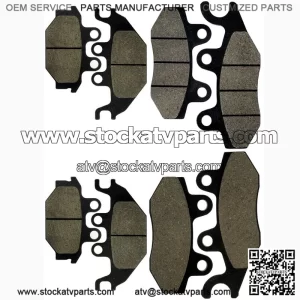 Front Rear Brake Pads for Kawasaki Mule Pro-Fx Pro-Fxt KAF820 2015-2016