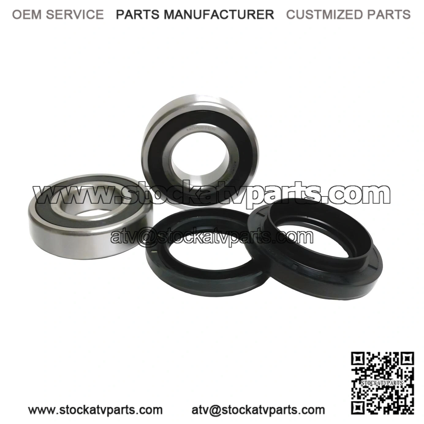 Direct Fit Rear Wheel Bearing Kit ?C Compatible with Rhino 450 / 660 / 700, Part #93306-206Y2-00
