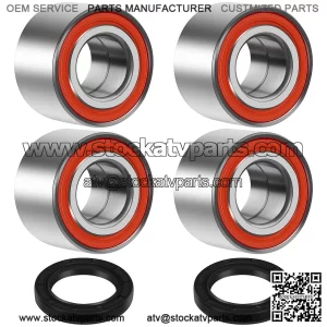 Can-Am Defender Maverick Wheel Bearings Kit - Complete 4 Pcs Set for Front & Rear Axles