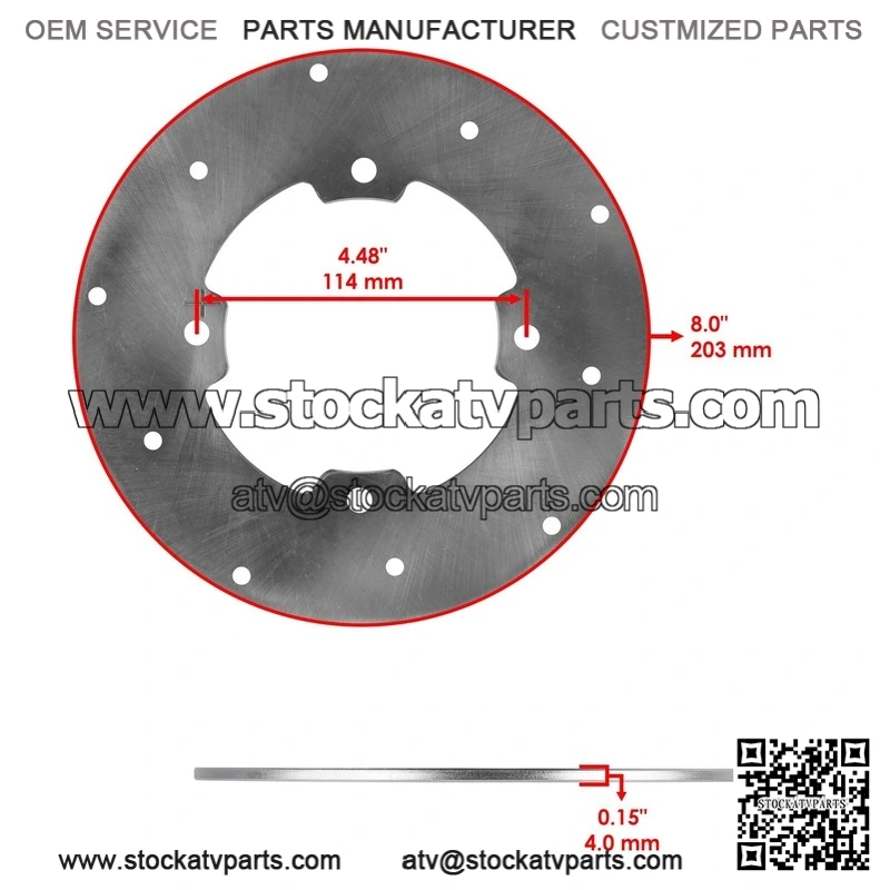 For Arctic Cat Wildcat 1000 2013 Front Left & Right Rear Brake Disc w/Calipers - Image 2