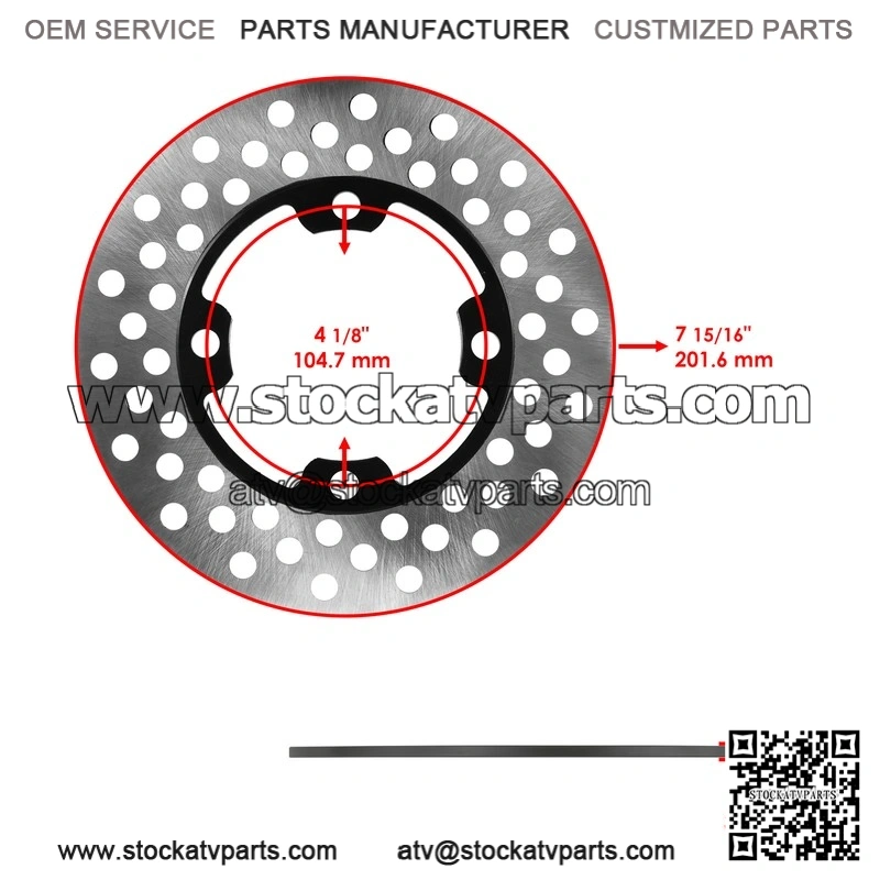 For Yamaha Kodiak 400 YFM400 2x4 4x4 2003-2006 Front Brake Disc w/ Left Caliper - Image 2