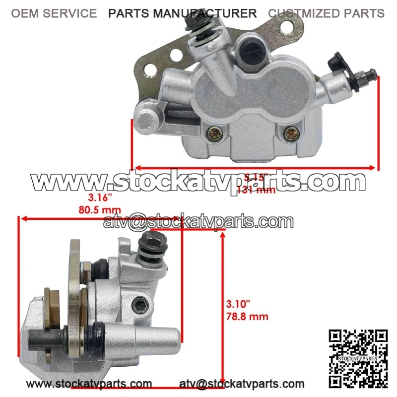 For Suzuki LT R450 LTR450 QuadRacer 2006-2011 Front Left Brake Caliper W/ Pads - Image 2