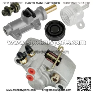 Rear Brake Caliper with Master Cylinder and Reservoir for Polaris Trail Blazer 250 2001-2003