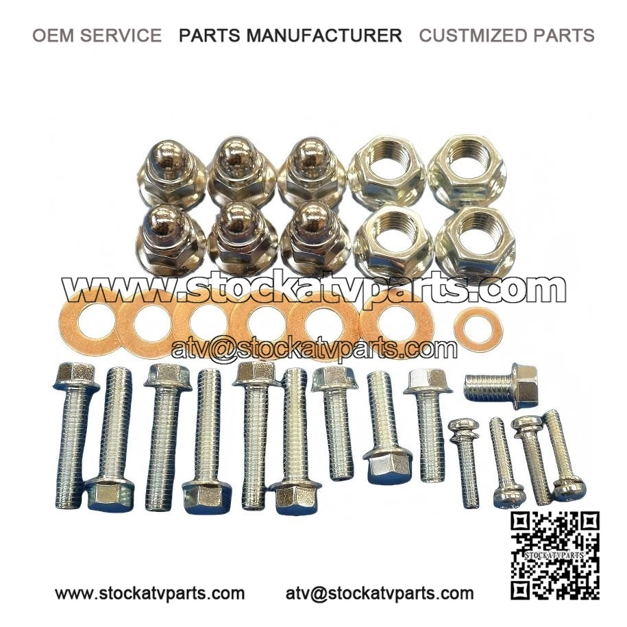 Complete Engine Bolt Kit (Full Top & Bottom End, Internal & External) for Honda TRX250R - Image 2