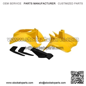 Plastics Set??Suzuki LT50 Yellow??Front, Rear Fender Bodywork Panels Mud Flaps