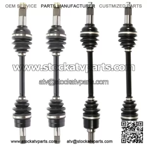 Fits Yamaha Grizzly 550 2009-2014, Front & Rear & Left & Right, 4 CV Axles